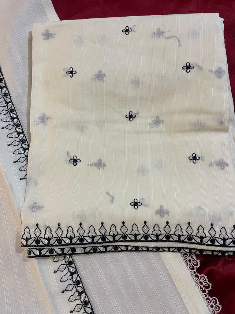 EMBROIDERED WOMEN STITCHED 3PC SUIT