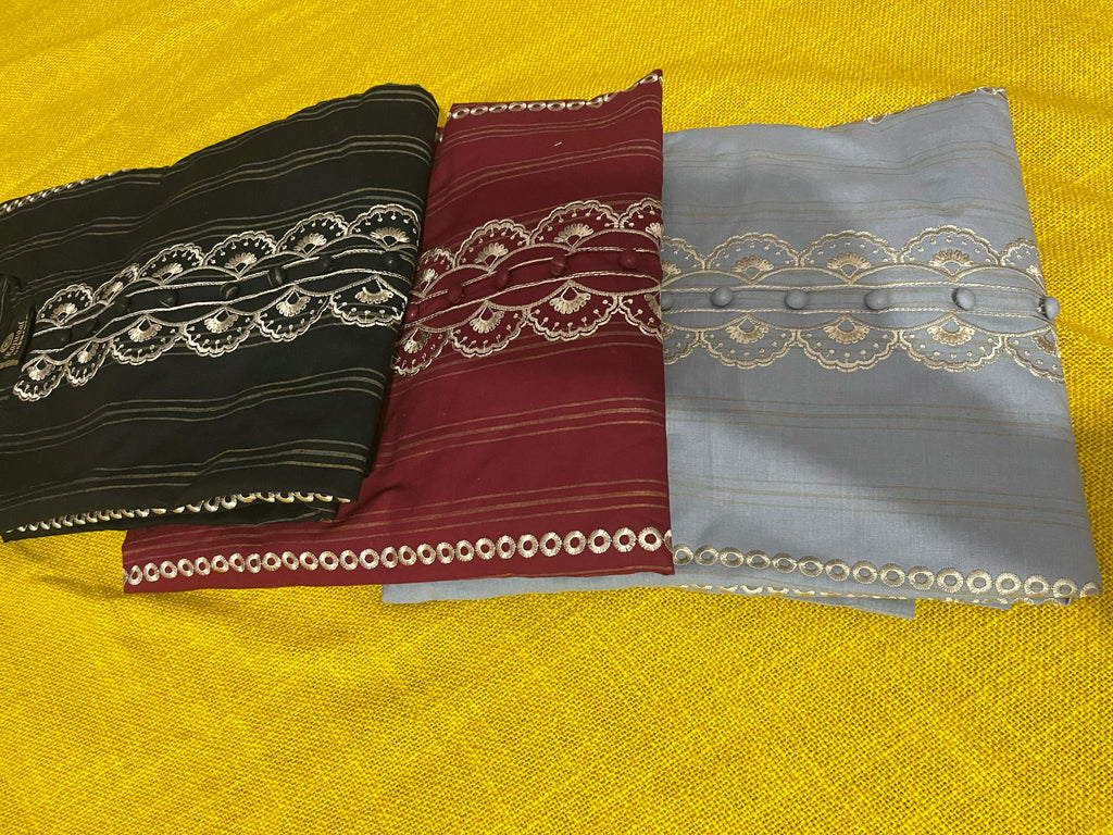 EMBROIDERED WOMEN STITCHED 3PC SUIT